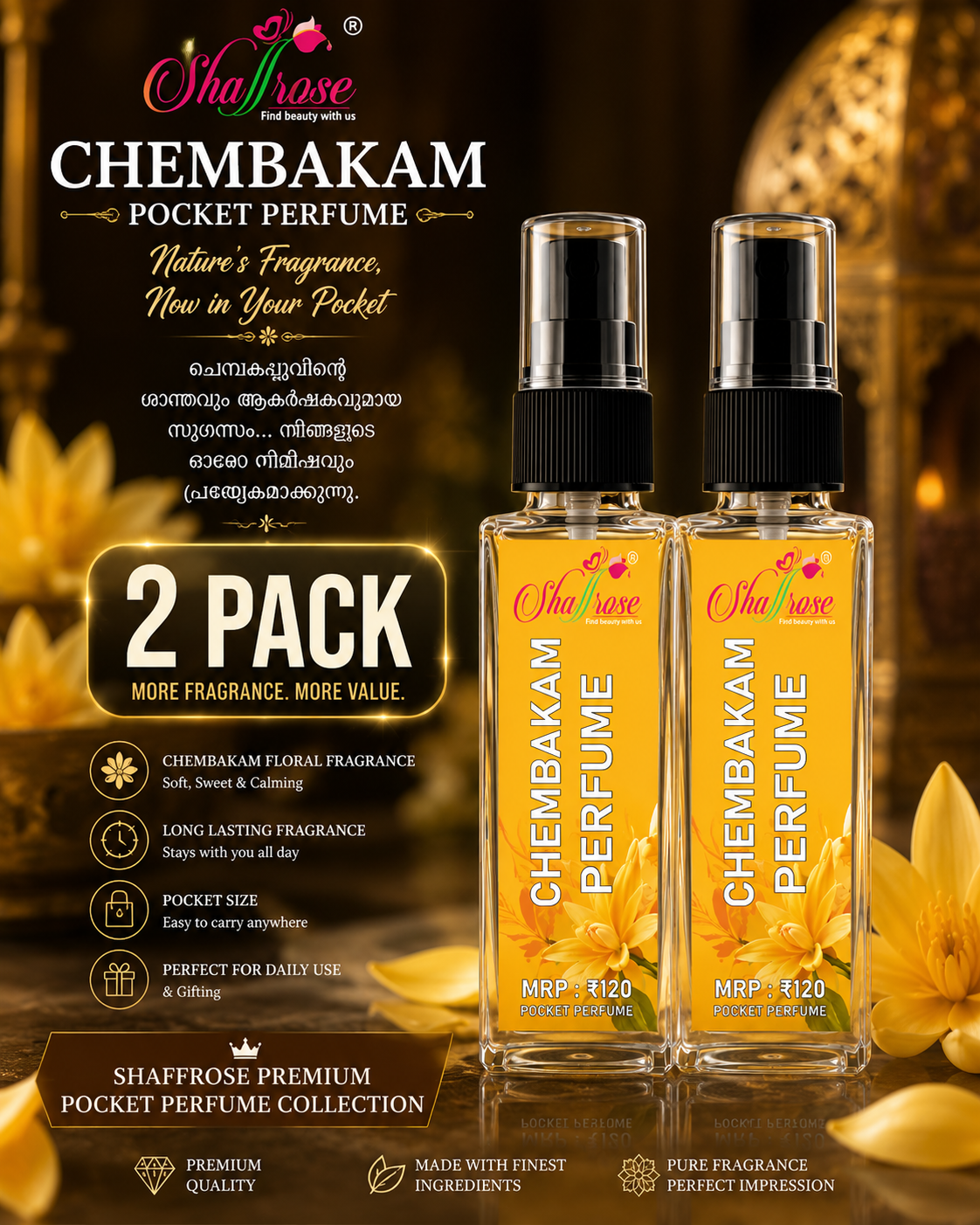 Chembakam Pocket Perfume